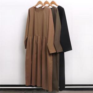 [강물처럼]빅사이즈사랑해요 4640L302 라운드주름원피스 EM (961