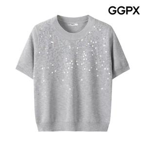 [지지피엑스]스팽글 포인트 니트 GP4KP030F
