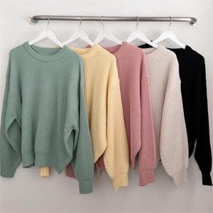 [강물처럼]빅사이즈사랑해요 K820L301 쫀쫀아크릴R긴팔니트 BN (