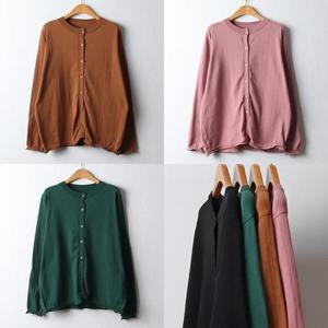 [강물처럼]위쉬몰 EB 돌돌이스판컬러가디건(J395H301) 빅사이즈