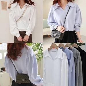 [강물처럼]위쉬몰 GG 오픈카라브이넥맨투맨(G609H301) 빅사이즈