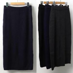 [강물처럼]위쉬몰 RM 도톰니트골지스커트(7346H301) 빅사이즈 (9