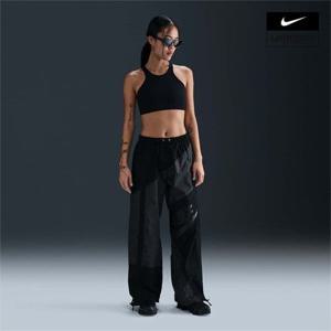 나이키 여성 스포츠웨어 미드라이즈 루즈 우븐 오픈 헴 팬츠 HJ4179-060 386786