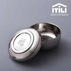 이딜리 이중진공 스텐 합식기(유광) 밥공기 밥그릇 이딜리