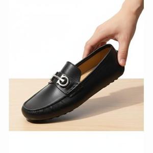 SALVATORE FERRAGAMO 020983 758351 간치니 오너먼트 드라이버 로퍼 (020983 758351)