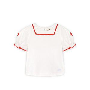 [쁘띠뮤] 클로퍼프반팔티(HMEBT02_WH)