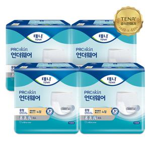테나 언더웨어 노말 중형 10매x4팩 (총 40매) 요실금팬티 성인용기저귀