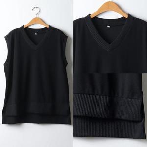 [강물처럼]위쉬몰 WW 브이넥언발지니조끼(J332H302) 빅사이즈 (9