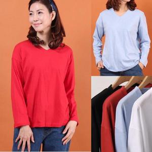 [강물처럼]위쉬몰 WW 싱글브이넥기본티(7594H302) 빅사이즈 (964