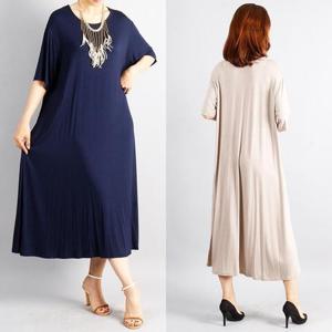 [강물처럼]위쉬몰 WW 일상스판롱원피스(2361H302) 빅사이즈 (964