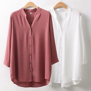 [강물처럼]위쉬몰 WW 모던트임롱블라우스(6436H302) 빅사이즈 (9