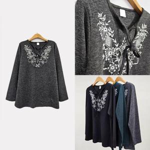 [강물처럼]위쉬몰 MN 주얼넥리본나염루즈핏티(T480H512) 빅사이