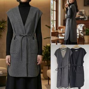 [강물처럼]위쉬몰 SM 리본랩포켓트임조끼(V911H512) 빅사이즈 (4