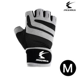 [생활] 아이워너 트레이닝 글러브 2중 밴드 그레이 M