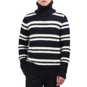 아도니스 생로랑 스트라이프 터틀넥 529656 YA2UH