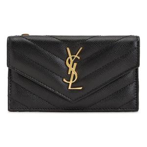 생로랑 카산드라 마틀라세 프라그망 여성 카드지갑 612808 BOW01 1000