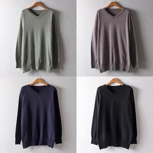 [강물처럼]위쉬몰 EB 브이넥홀가시보리니트(D005H302) 빅사이즈