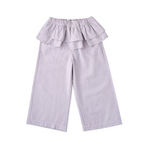 [리틀그라운드](PU)테일스쿱-체크스커트레이어드팬츠(76114-410-07)