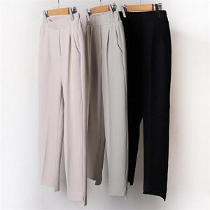 [강물처럼]빅사이즈사랑해요 B872L302 일자트임밴딩스판팬츠 SN