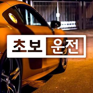 [오너클랜]인기상품 반전프레임초보운전 초보자동차스티커-반사