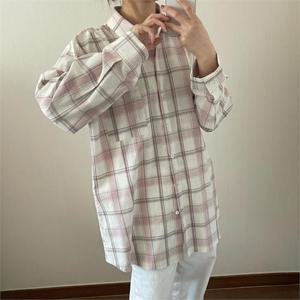 [강물처럼]아이우먼 바이브카라체크남방 CRN945M302 빅사이즈 (9