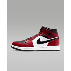 나이키 에어 조던 1 미드 신발 - 블랙짐 레드블랙 554724-069 269215