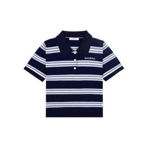 25SS 스포티앤리치 폴로 티셔츠 TO076621300BL1213941 NAVY WHITE FLAX BLUE DOM