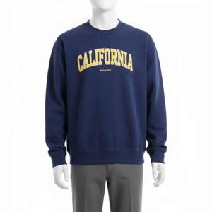 스포티앤리치 캘리포니아 크루넥 맨투맨 네이비 골드 화이트 ST071508501BL32