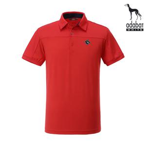아다바트화이트 골프티셔츠 106 레드 반팔 골프웨어