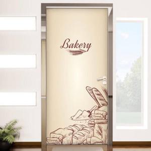아트박스/꾸밈 tc692-베이커리라인일러스트_현관문시트지