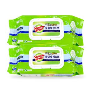 3M 더블액션 물걸레청소포 대형 20매 x 2개 물티슈청소포