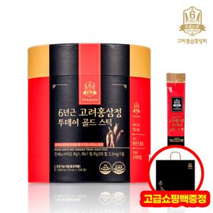 고려홍삼중앙회 6년근 고려홍삼정 투데이 골드 스틱 100포 + 고급쇼핑백증정