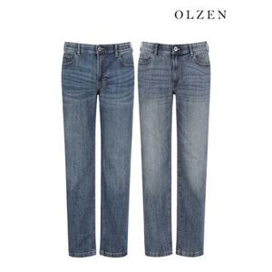 [올젠]남성) 프리즘 워싱 데님 팬츠_ZOF5DP1302