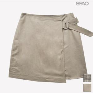 스파오 [에코] 린넨 랩 4부스커트_SPWHA24G61-T