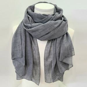 [애슬릿][애슬릿]데일리 여성 얇은 봄 단색 무지 면 롱 스카프