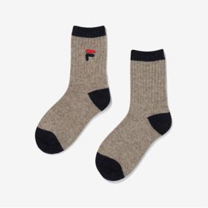 [휠라키즈] F로고 니트 장목양말 (FK3SCF6353X_BEG)