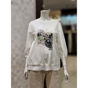 [벨라디터치][벨라디터치] V3E1TS21 7부소매 슬릿 티블라우스 (P