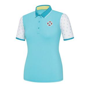 콜핑 흡습 속건 자외선차단 스판 여성 여름 등산 카라 반팔티셔츠