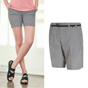 콜핑 여성 여름 체크패턴 4부 반바지
