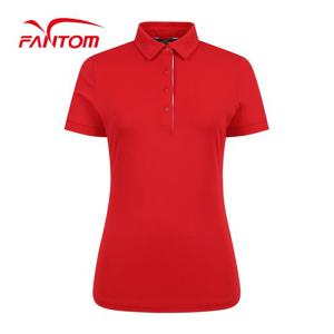 [팬텀] [가격인하] 여성 소매 배색 포인트 베이직 카라 반팔티셔츠