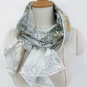 [애슬릿][애슬릿]여성 궁전 패턴 미시 마담 롱 긴 봄 스카프