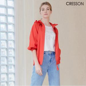 크레송 레드 여성 경량 후디 점퍼 C232B102A_RE