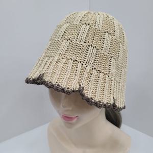 [애슬릿][애슬릿]여성 물결 지사 면 나들이 버킷햇 벙거지