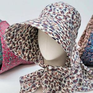 [애슬릿][애슬릿]여성 페이즐리 어깨 휴양지 일 챙 넓은 벙거지