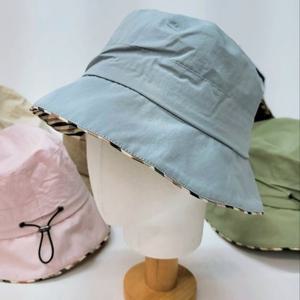 [애슬릿][애슬릿]여성 체크 대두 사이즈 조절 버킷햇 벙거지