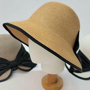 [애슬릿][애슬릿]여성 왕리본 사이즈 조절 대두 와이어 버킷햇