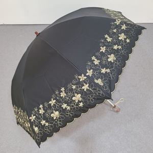 [애슬릿][애슬릿]국내 생산 꽃 자수 자외선 차단 2단 코팅 양산