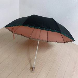 [애슬릿][애슬릿]암막 꽃 자수 양산 우산 수동 코팅 우양산