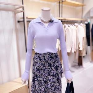 [시에로]SJ3KTF259_오드람프 카라넥 골지니트 풀오버