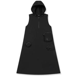 여성 멀티 포켓 스트링 후드 원피스_5K42811